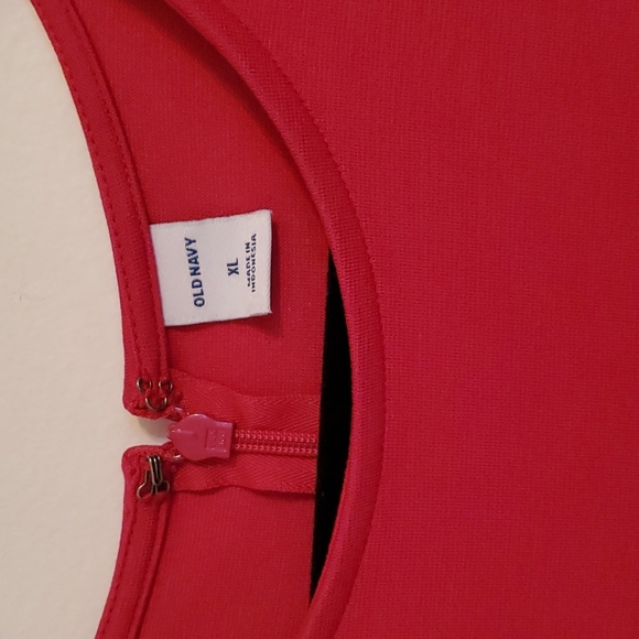 👗Old Navy Sleeveless Ruffle-Trim Sheath Dress for Women Pink Tangiers NWT👗 - Picture 3 of 8